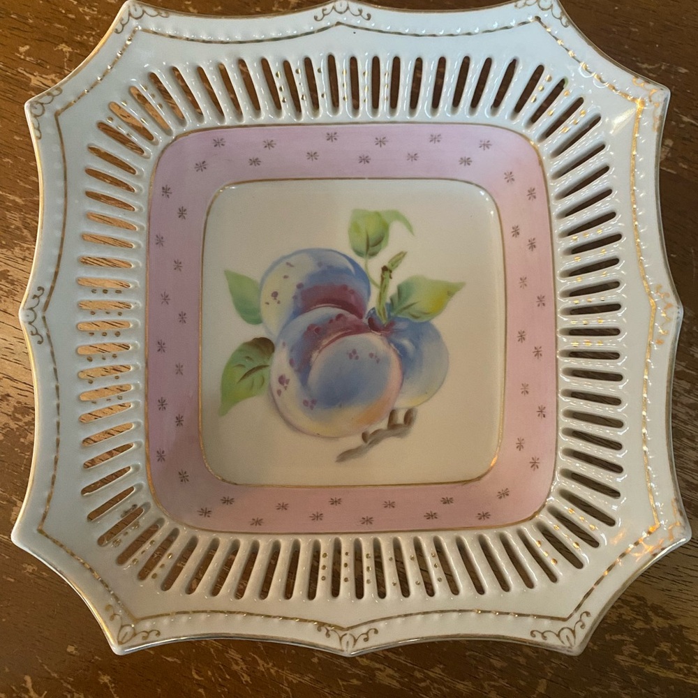 Aiyo fine China Plum Bowl Dish made in Occupied Japan 1940’s